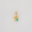 Dije Delfin Esmeralda 0.3Pts 0.2 g / 1/2 in Oro Amarillo 18K