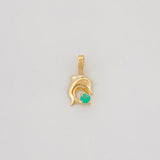 Dije Delfin Esmeralda 0.3Pts 0.2 g / 1/2 in Oro Amarillo 18K