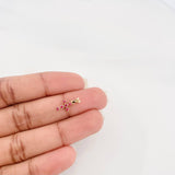 Dije Cruz Rubies 18Pts 0.35 g / 1/2 in Oro Amarillo 18K