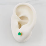 Topos Cuatro Garras Esmeralda 48Pts 0.9 g / in / 0.7 mm Oro Amarillo 18K