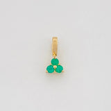 Emerald Triangle Pendant 15Pts 0.2 g / 1/4 in 18K Yellow Gold