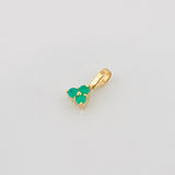 Emerald Triangle Pendant 15Pts 0.2 g / 1/4 in 18K Yellow Gold