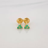 Topos Triangulo Esmeralda 15Pts 0.65 g / in / 1.6 mm Oro Amarillo 18K