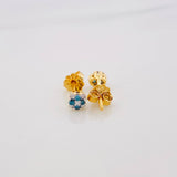 Topos Flor Diamantes 17Pts 1 g / in / 1 mm Oro Amarillo 18K