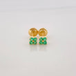 Topos Flor Esmeralda 21Pts 0.75 g / in / 1.6 mm Oro Amarillo 18K