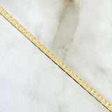 Pulso Escalera Cuadricular 6.35gr / 21cm / 3.5mm Oro Amarillo +3 *