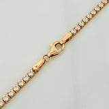 Cadena Tennis 8.6 g / 17 in / 2 mm Oro Amarillo 18K