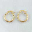 Hoop Earrings Kari 0.75gr / 1.5cm / 18K Gold *