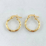 Hoop Earrings Kari 0.75gr / 1.5cm / 18K Gold *