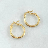 Hoop Earrings Kari 0.75gr / 1.5cm / 18K Gold *