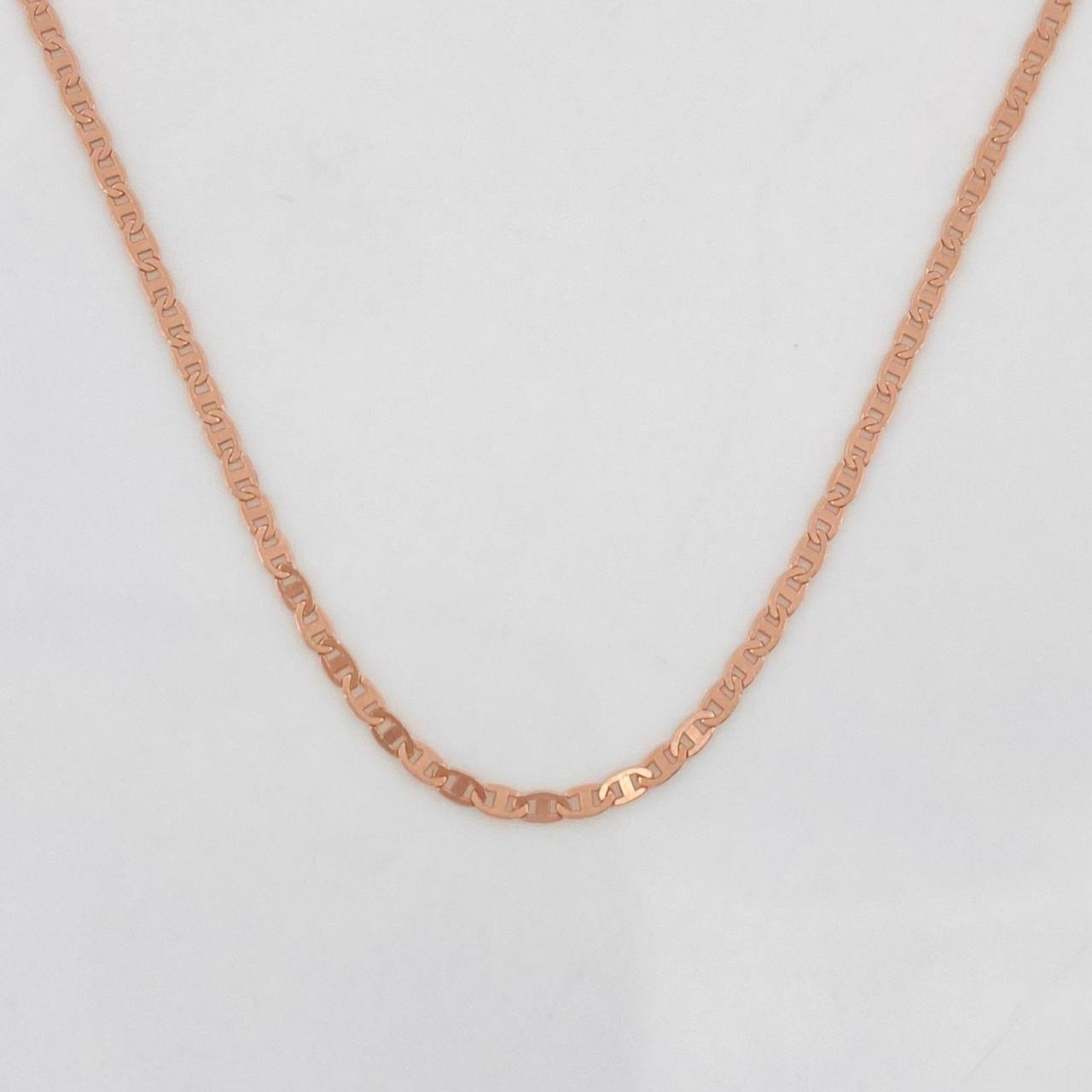 Cadena Escalera 1.1g / 16 in / 1.1mm Oro Rosa 18K