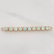 Herraje Tennis Moisanitas 3.3qts 4.15g / 2 1/4 in Oro Rosa 18K