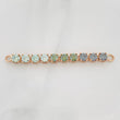 Herraje Tennis Moisanitas 3.3qts 4.05g / 2 1/4 in Oro Rosa 18K