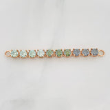Herraje Tennis Moisanitas 3.3qts 4.05g / 2 1/4 in Oro Rosa 18K