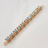 Herraje Tennis Moisanitas 3.3qts 4.05g / 2 1/4 in Oro Rosa 18K