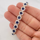Tennis Bracelet 22.25g / 7 3/4 in / 7.5mm Silver 925