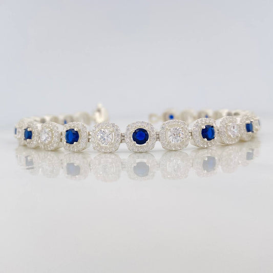 Tennis Bracelet 23.45g / 7 3/4 in / 7.5mm Silver 925