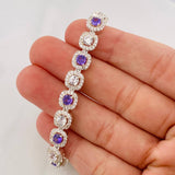 Tennis Bracelet 21.7g / 7 1/2 in / 7.5mm Silver 925