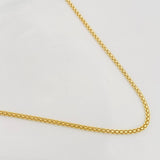 Cadena China 4.65g / 20 in / 1.92mm Oro Amarillo 18K