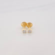 Topos Cuatro Garras Diamante 0.7Pts 0.5 g / in / 2 mm Oro Amarillo 18K