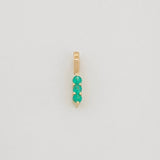 Dije Semaforo Esmeraldas 0.15Pts 0.2 g / in / 1.57 mm Oro Amarillo 18K