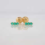Topos Semaforo Esmeraldas 0.15Pts 0.65 g / in / 1.57 mm Oro Amarillo 18K