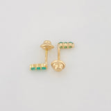 Topos Semaforo Esmeraldas 0.15Pts 0.65 g / in / 1.57 mm Oro Amarillo 18K