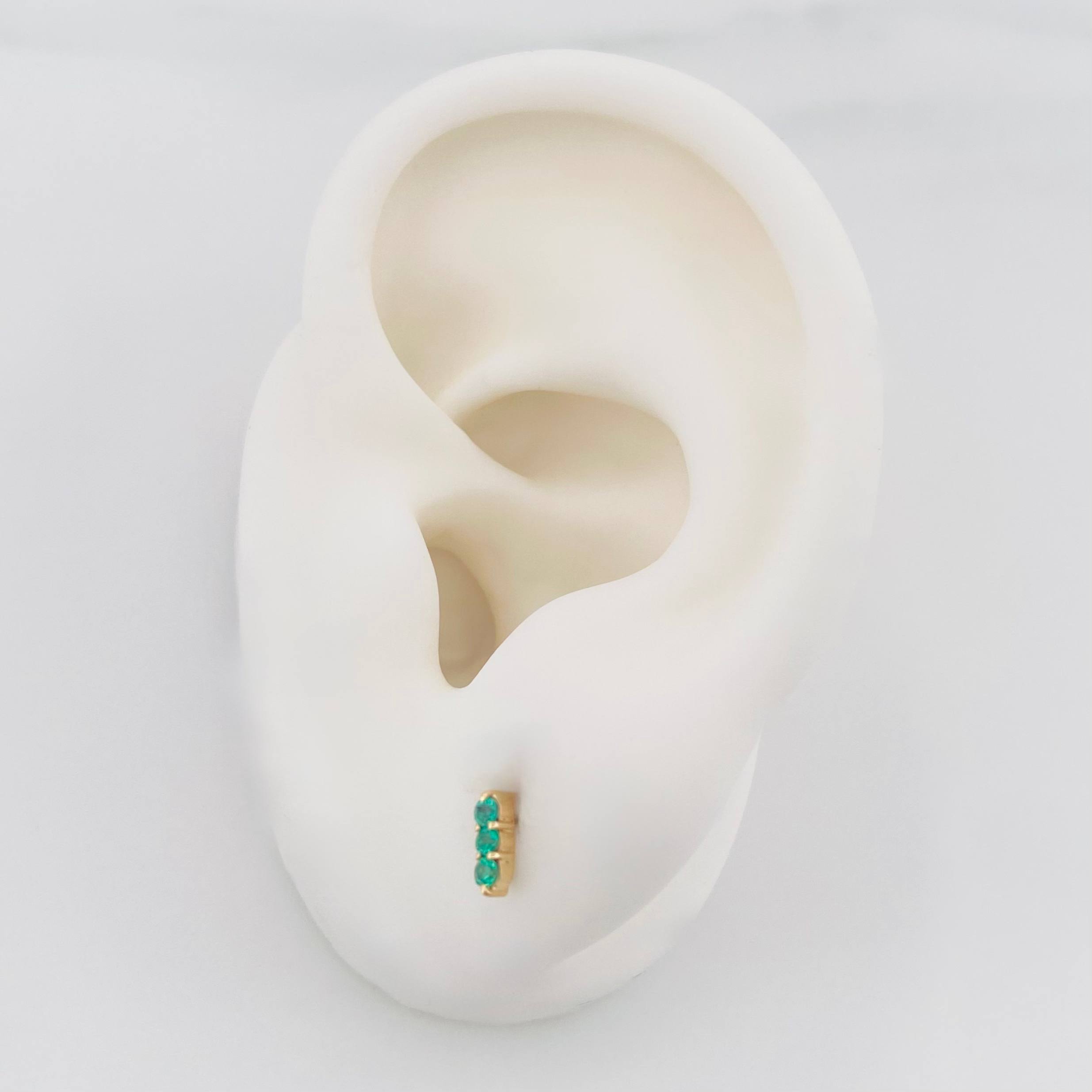 Topos Semaforo Esmeraldas 0.15Pts 0.65 g / in / 1.57 mm Oro Amarillo 18K