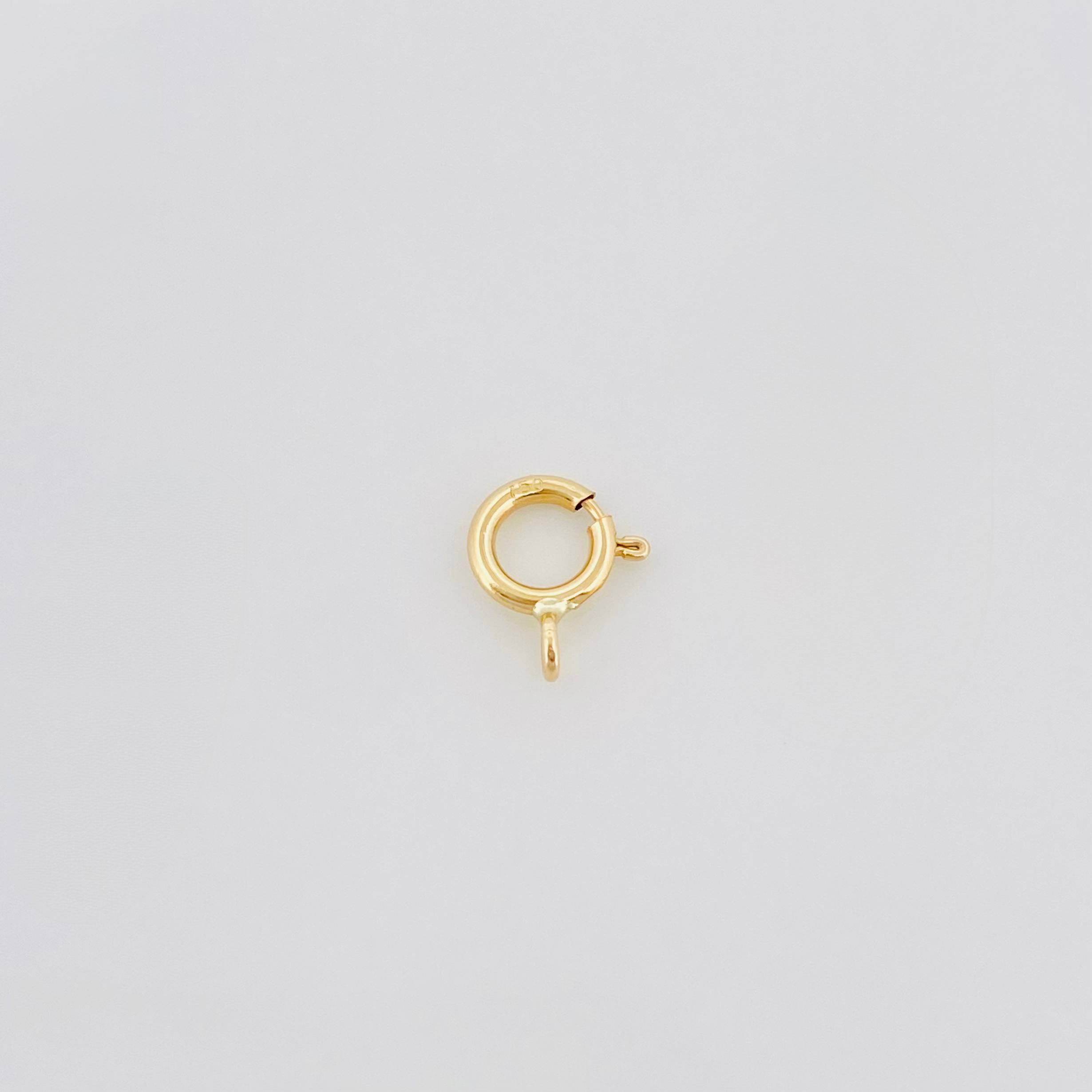 Spring Ring 0.1g / 1cm / Yellow Gold 18K