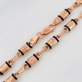 Cadena Rustica Tornillo 12.55 g / 24 1/2 in / 3.9 mm Oro Rosa 18K