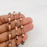 Cadena Rustica Tornillo 12.55 g / 24 1/2 in / 3.9 mm Oro Rosa 18K