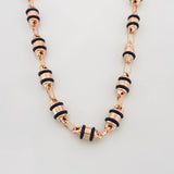 Cadena Rustica Barril 15.95 g / 27 1/2 in / 4.3 mm Oro Rosa 18K