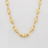 Cadena Rustica Rombo Abultado 11.1 g / 24 in / 4.1 mm Oro Amarillo 18K