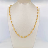 Cadena Rustica Rombo Abultado 11.1 g / 24 in / 4.1 mm Oro Amarillo 18K
