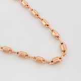 Cadena Rustica Burbuja 18.85 g / 28 1/4 in / 4.3 mm Oro Rosa 18K