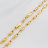 Cadena Rustica Barril Rombo 13.35 g / 24 3/4 in / 3.4 mm Oro Amarillo 18K