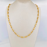 Cadena Rustica Barril Rombo 13.35 g / 24 3/4 in / 3.4 mm Oro Amarillo 18K
