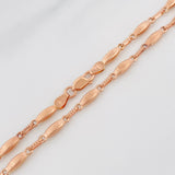 Cadena Rustica Eslabon 10.35 g / 24 1/2 in / 3.3 mm Oro Rosa 18K