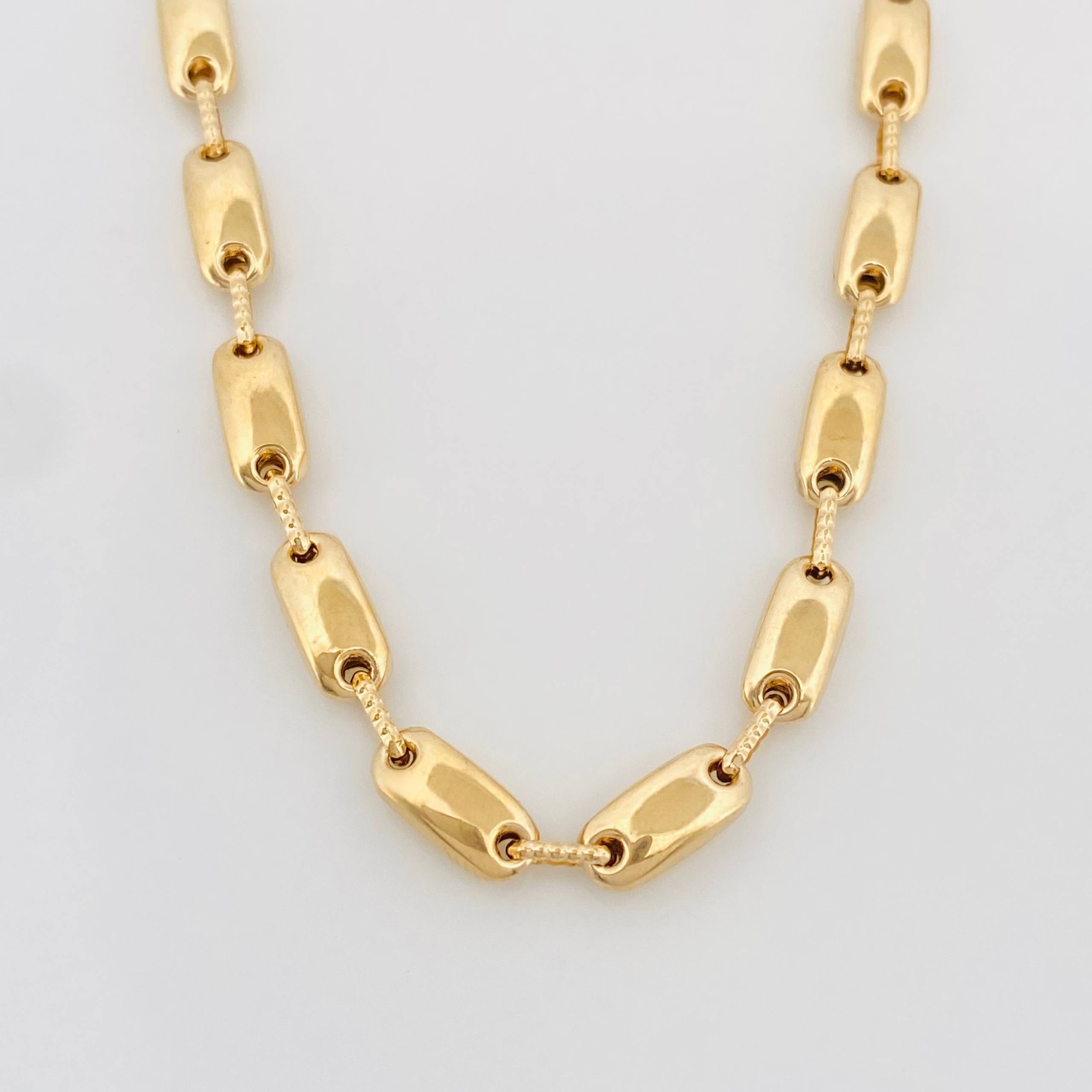 Cadena Rustica Adije 14.25 g / 24 3/4 in / 4.4 mm Oro Amarillo 18K