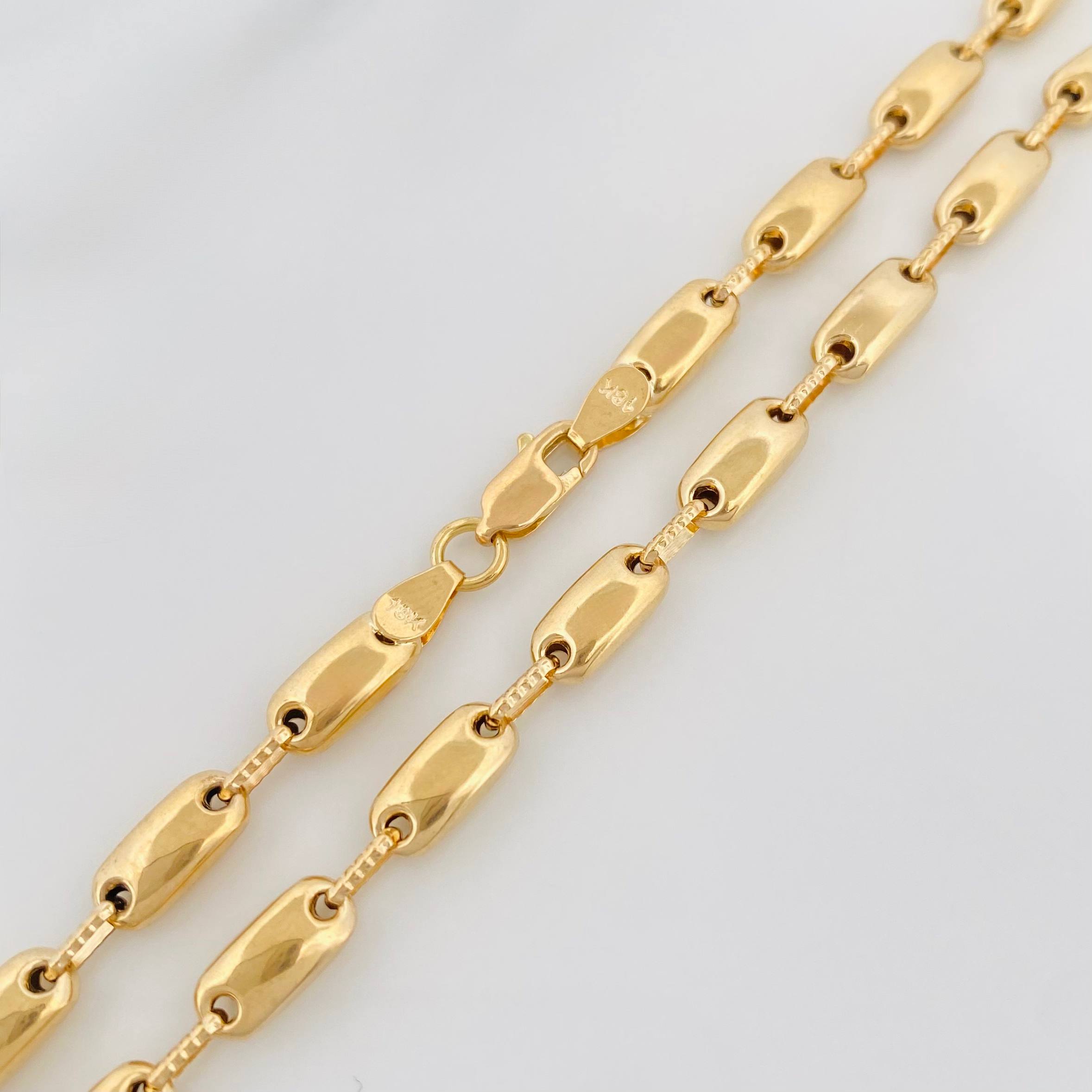 Cadena Rustica Adije 15.1 g / 24 3/4 in / 4.6 mm Oro Amarillo 18K