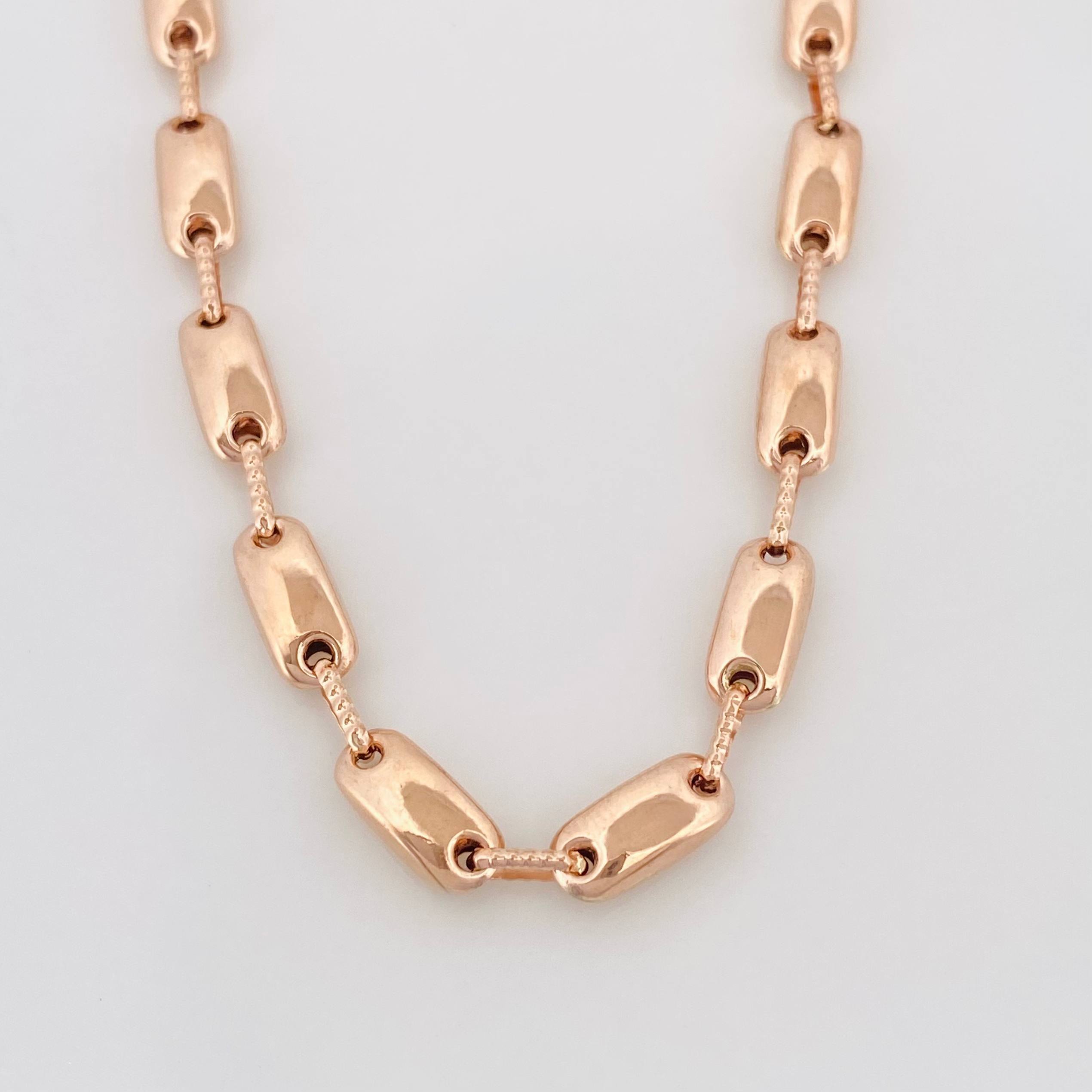 Cadena Rustica Adije 14.65 g / 24 1/2 in / 4.4 mm Oro Rosa 18K