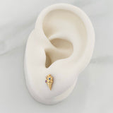 Topos Cono 0.7gr / 2mm Oro Amarillo 18K %