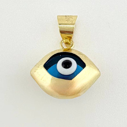 Dije Ojo Turco 1gr / 1/2 in / Oro Amarillo +4 18K