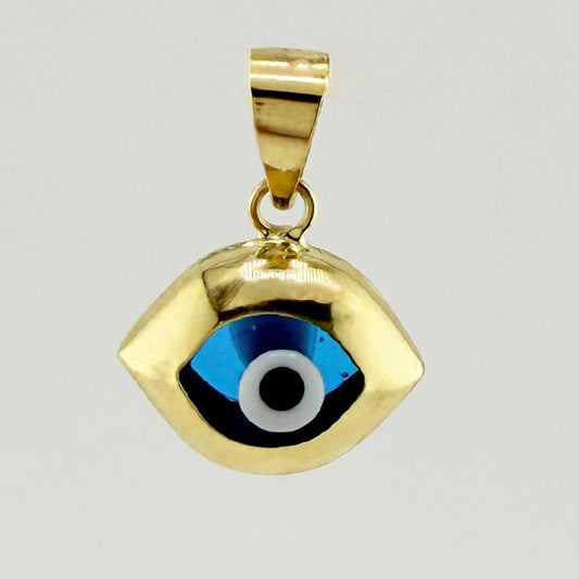 Dije Ojo Turco 1.4gr / 1/2 in / Oro Amarillo +4 18K ©