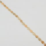 Pulso Escalera Plana 0.75gr / 7 in / 2mm Tres Oros +4 18K ©