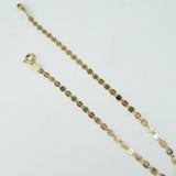 Pulso Escalera Plana 0.75gr / 7 in / 2mm Tres Oros +4 18K ©