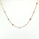 Cadena Aro Seguido Burbujas 3.7gr / 15 3/4 in / 3.8mm Oro Amarillo +4 18K ©