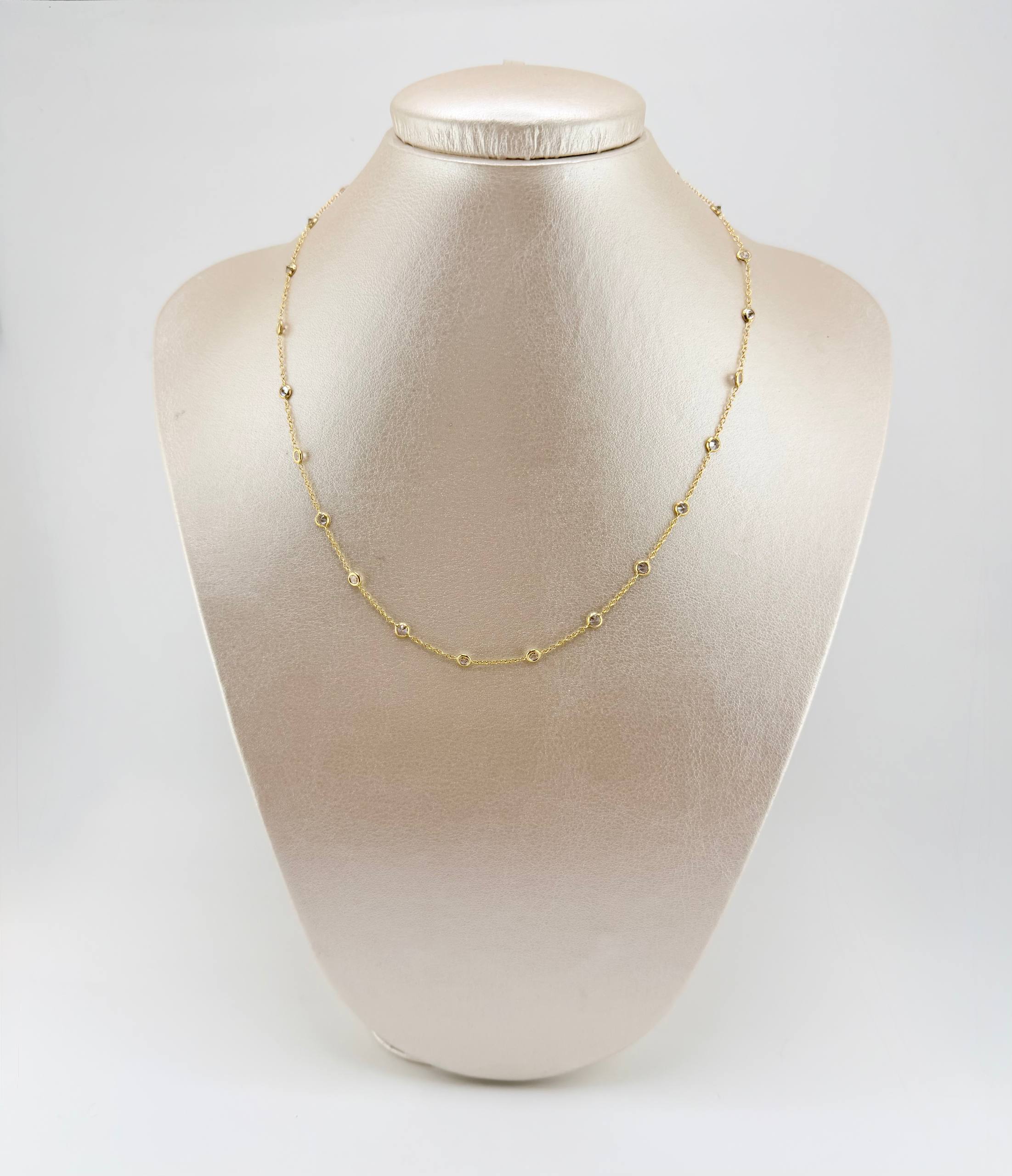 Cadena Aro Seguido Burbujas 3.7gr / 15 3/4 in / 3.8mm Oro Amarillo +4 18K ©