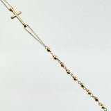 Cadena Denario Virgen Milagrosa 5.6gr / 17 3/4 in / 3mm Oro Amarillo +4 18K ©