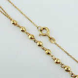 Cadena Denario Virgen Milagrosa 5.6gr / 17 3/4 in / 3mm Oro Amarillo +4 18K ©